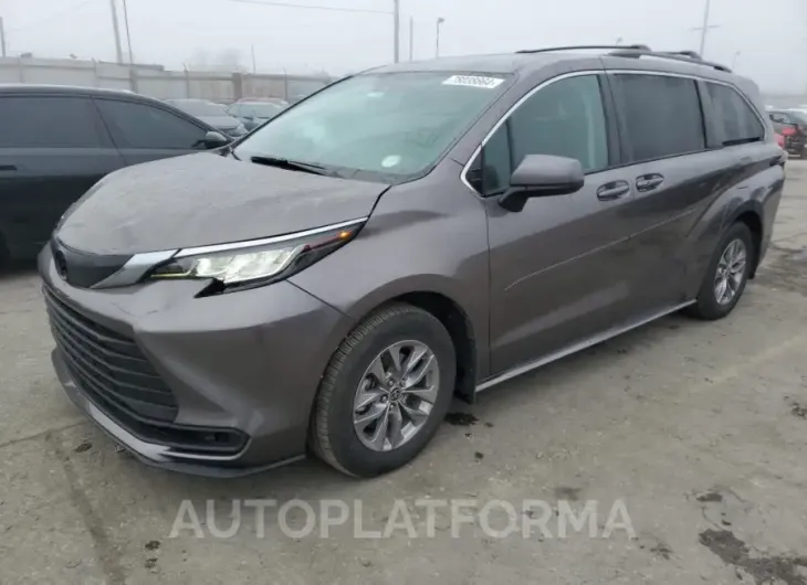 TOYOTA SIENNA LE 2022 vin 5TDKSKFC6NS049921 from auto auction Copart