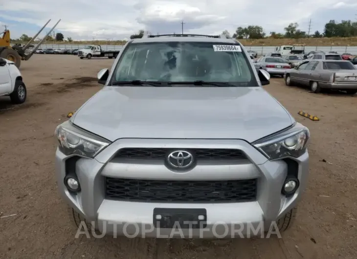 TOYOTA 4RUNNER SR 2016 vin JTEBU5JR3G5402238 from auto auction Copart