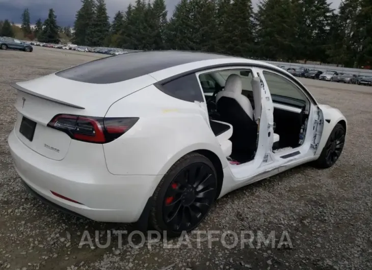 TESLA MODEL 3 2022 vin 5YJ3E1EC4NF293417 from auto auction Copart