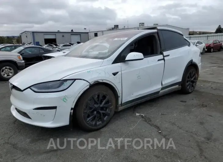 TESLA MODEL X 2023 vin 7SAXCDE5XPF405072 from auto auction Copart