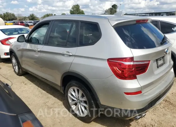 BMW X3 XDRIVE2 2015 vin 5UXWX9C5XF0D59867 from auto auction Copart