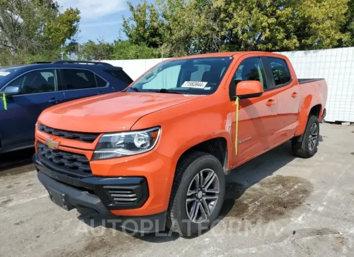 CHEVROLET COLORADO 2021 vin 1GCGTBENXM1183123 from auto auction Copart