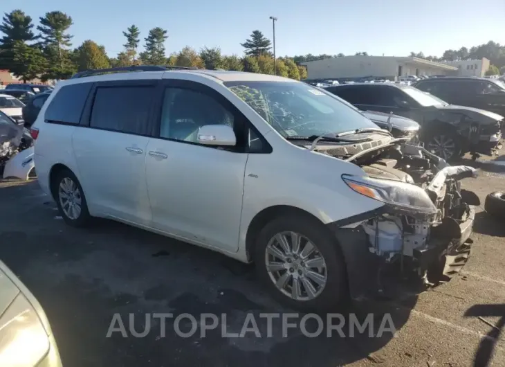 TOYOTA SIENNA XLE 2017 vin 5TDDZ3DC3HS169953 from auto auction Copart