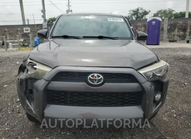 TOYOTA 4RUNNER SR 2016 vin JTEBU5JR3G5405608 from auto auction Copart