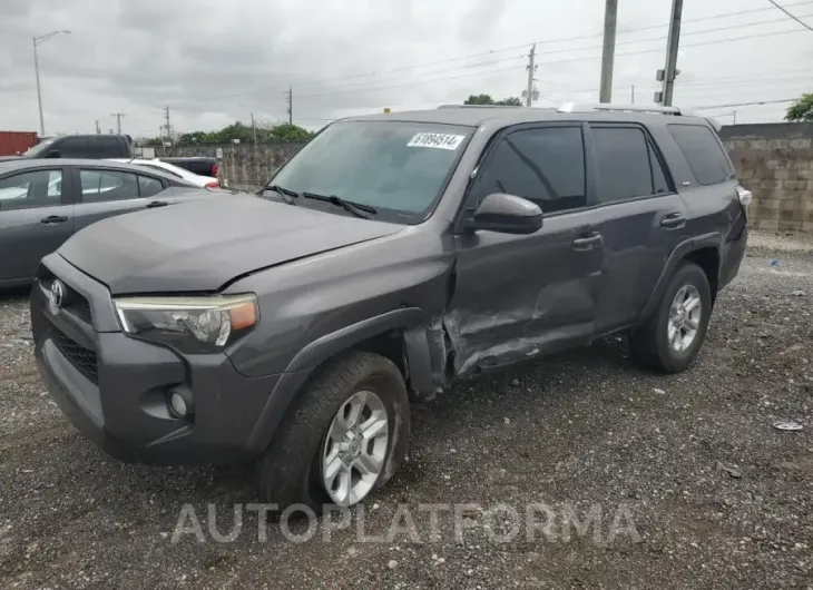 TOYOTA 4RUNNER SR 2016 vin JTEBU5JR3G5405608 from auto auction Copart