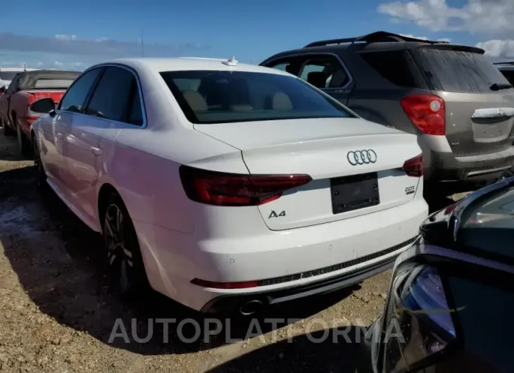 AUDI A4 PREMIUM 2018 vin WAUENAF49JA155338 from auto auction Copart