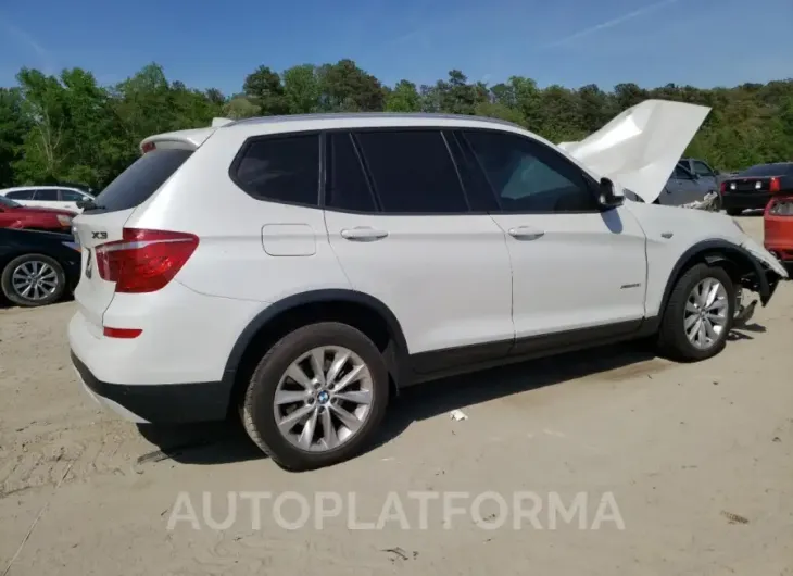 BMW X3 XDRIVE2 2017 vin 5UXWX9C32H0T16476 from auto auction Copart