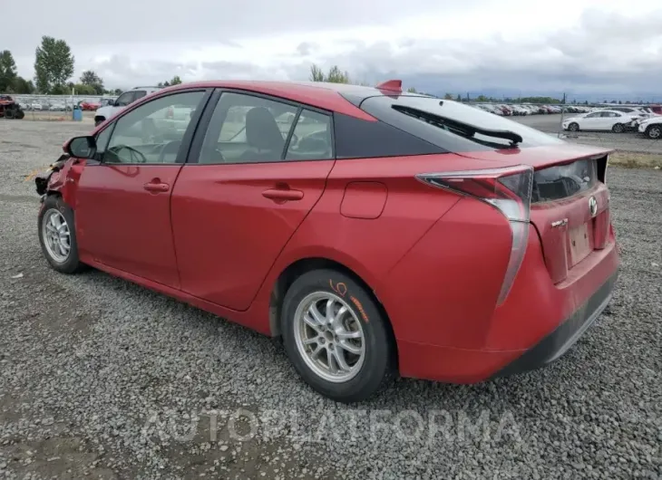 TOYOTA PRIUS 2016 vin JTDKARFU6G3519471 from auto auction Copart