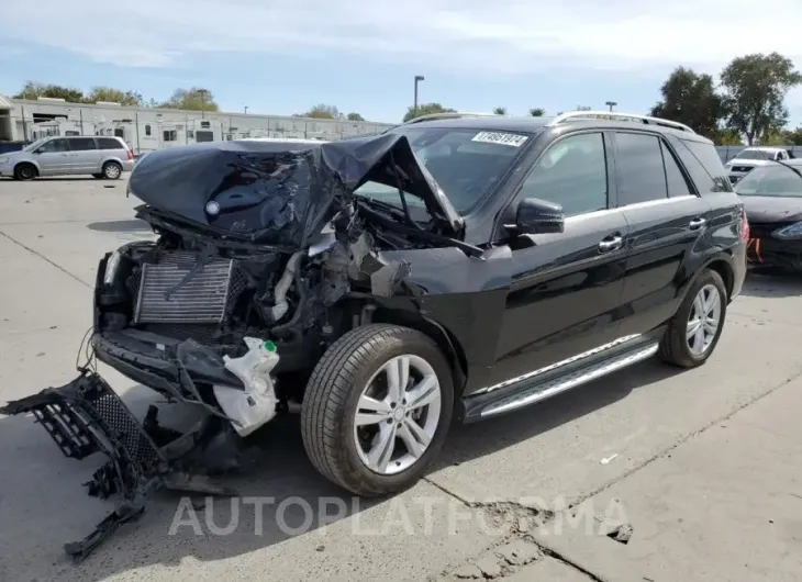 MERCEDES-BENZ ML 250 BLU 2015 vin 4JGDA0EB3FA484088 from auto auction Copart