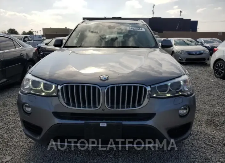 BMW X3 XDRIVE2 2016 vin 5UXWX9C52G0D81850 from auto auction Copart