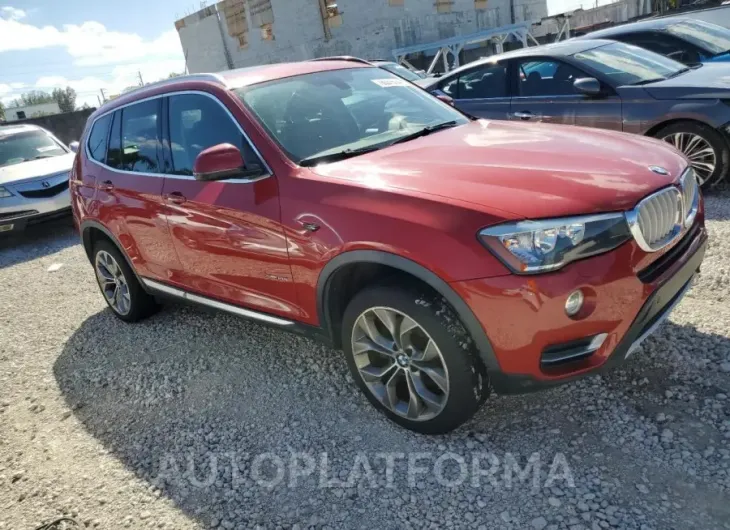 BMW X3 XDRIVE2 2016 vin 5UXWX9C58G0D63708 from auto auction Copart