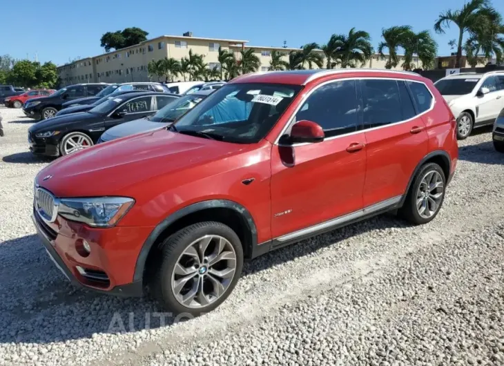 BMW X3 XDRIVE2 2016 vin 5UXWX9C58G0D63708 from auto auction Copart