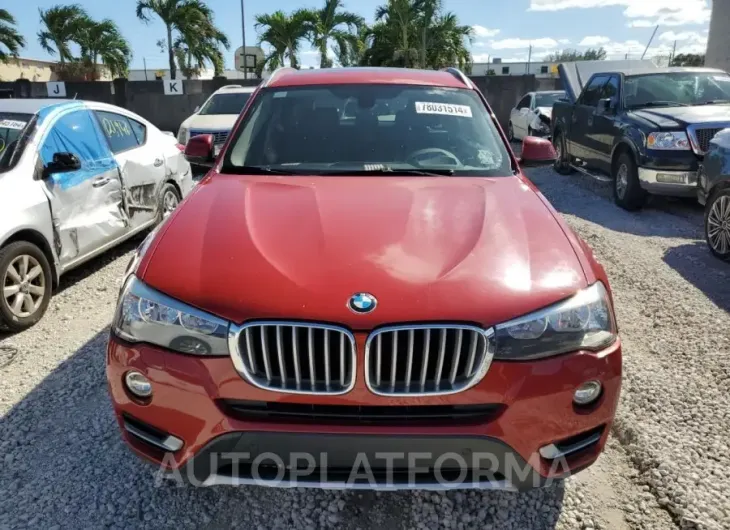 BMW X3 XDRIVE2 2016 vin 5UXWX9C58G0D63708 from auto auction Copart