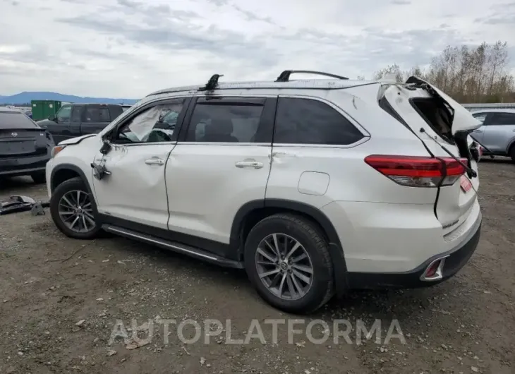 TOYOTA HIGHLANDER 2019 vin 5TDJGRFH4KS076306 from auto auction Copart