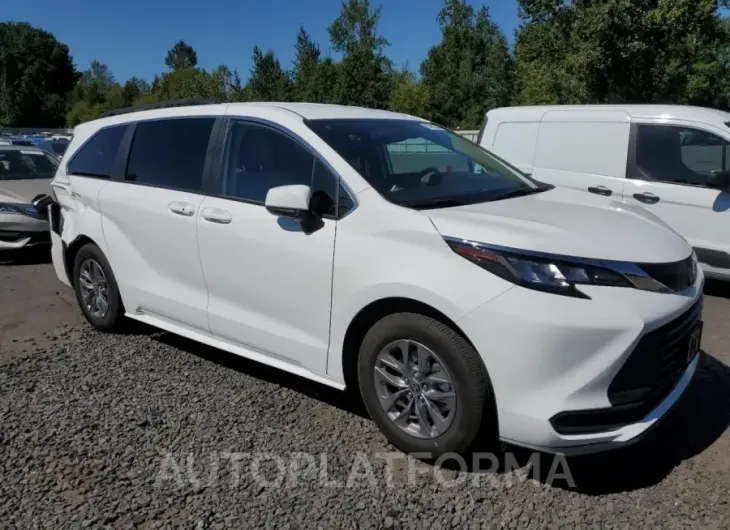 TOYOTA SIENNA LE 2023 vin 5TDKSKFC9PS103733 from auto auction Copart