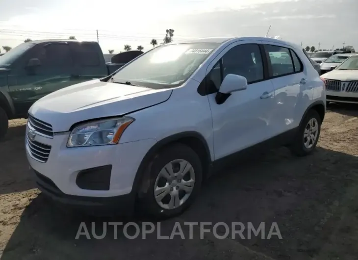 CHEVROLET TRAX LS 2016 vin 3GNCJKSB1GL262750 from auto auction Copart