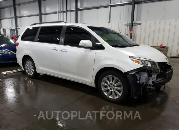 TOYOTA SIENNA XLE 2015 vin 5TDDK3DC2FS113679 from auto auction Copart