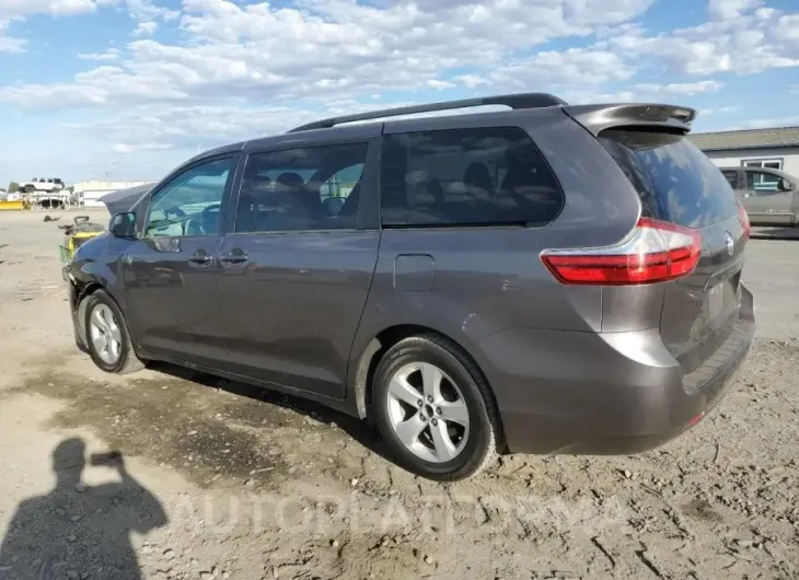 TOYOTA SIENNA LE 2016 vin 5TDKK3DC0GS706286 from auto auction Copart