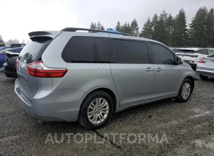 TOYOTA SIENNA XLE 2015 vin 5TDYK3DC8FS677208 from auto auction Copart