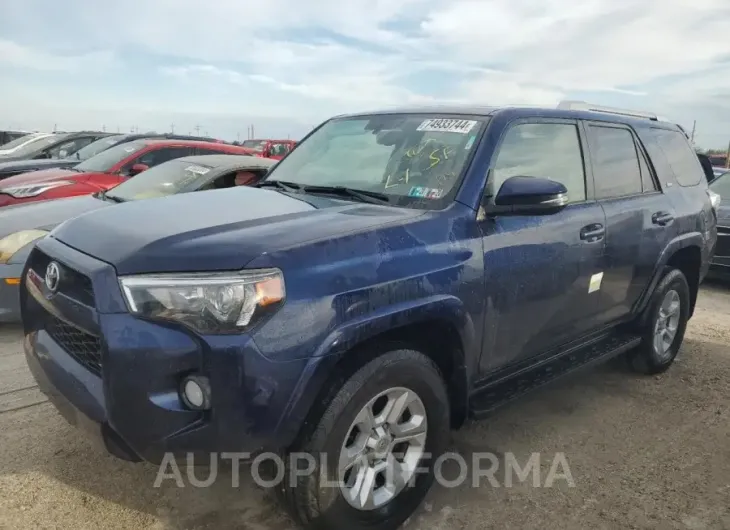 TOYOTA 4RUNNER SR 2017 vin JTEBU5JR0H5464990 from auto auction Copart