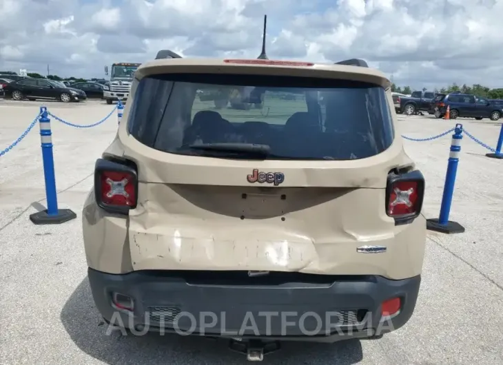 JEEP RENEGADE L 2016 vin ZACCJABT2GPD53397 from auto auction Copart