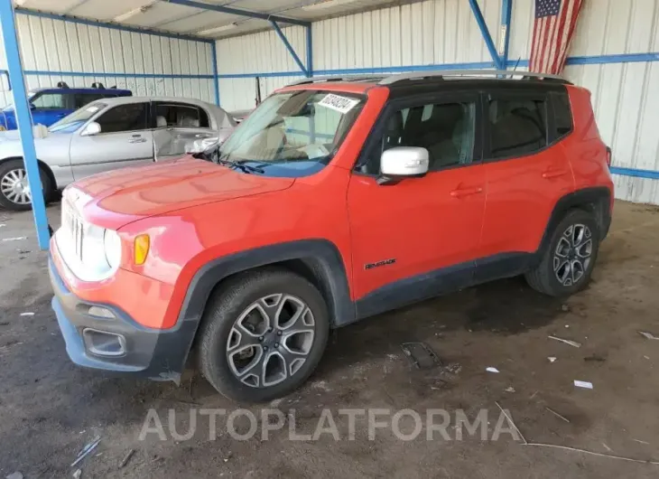 JEEP RENEGADE L 2016 vin ZACCJADT9GPC49941 from auto auction Copart