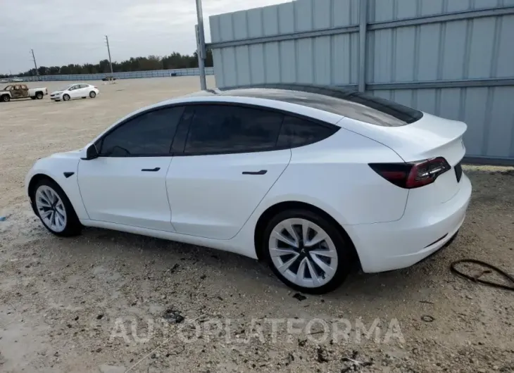 TESLA MODEL 3 2022 vin 5YJ3E1EA1NF309670 from auto auction Copart