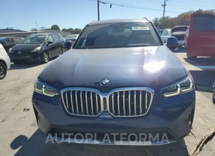 BMW X3 SDRIVE3 2022 vin 5UX43DP05N9K82658 from auto auction Copart