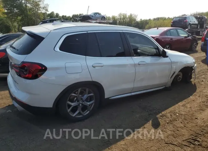 BMW X3 XDRIVE3 2022 vin 5UX53DP07N9L96844 from auto auction Copart