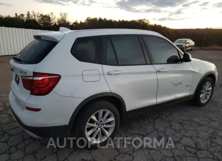 BMW X3 XDRIVE2 2015 vin 5UXWY3C59F0E97927 from auto auction Copart