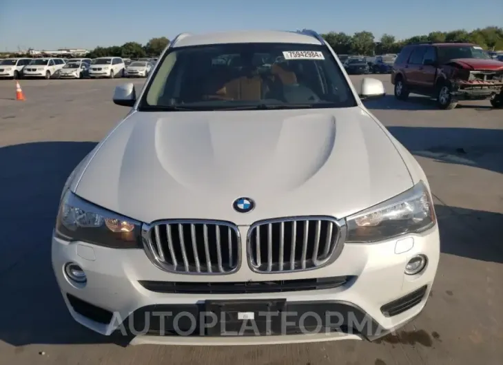 BMW X3 SDRIVE2 2015 vin 5UXWZ7C54F0M82561 from auto auction Copart