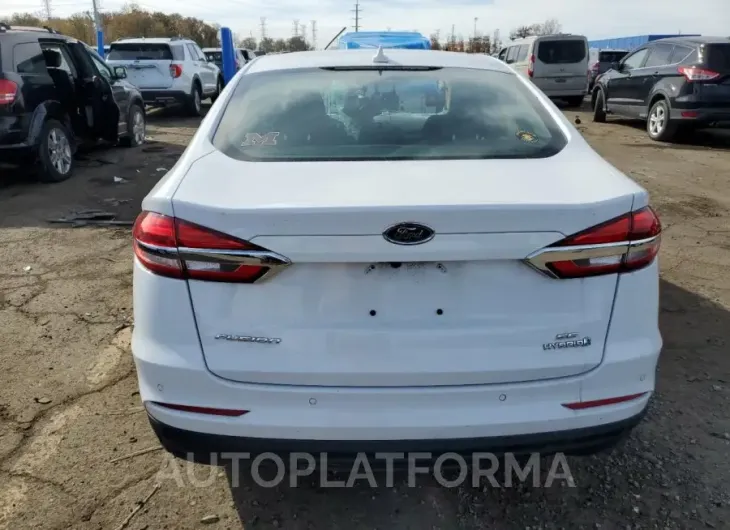 FORD FUSION SE 2019 vin 3FA6P0LU7KR167615 from auto auction Copart