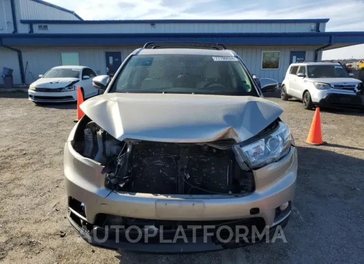 TOYOTA HIGHLANDER 2015 vin 5TDJKRFH3FS130487 from auto auction Copart