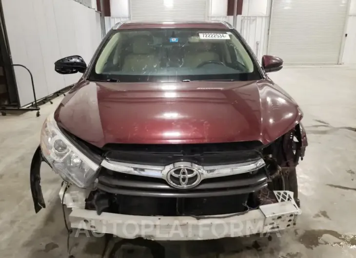 TOYOTA HIGHLANDER 2016 vin 5TDJKRFH7GS331598 from auto auction Copart