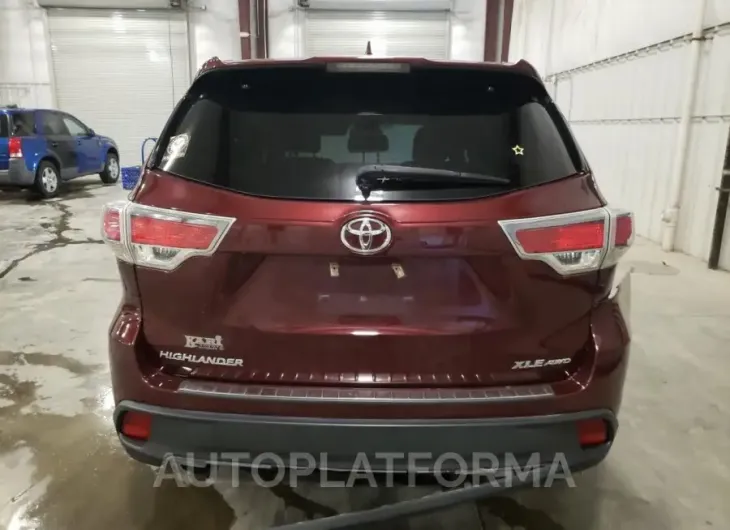 TOYOTA HIGHLANDER 2016 vin 5TDJKRFH7GS331598 from auto auction Copart