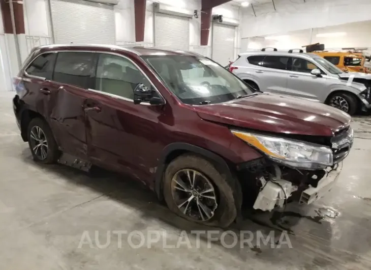 TOYOTA HIGHLANDER 2016 vin 5TDJKRFH7GS331598 from auto auction Copart