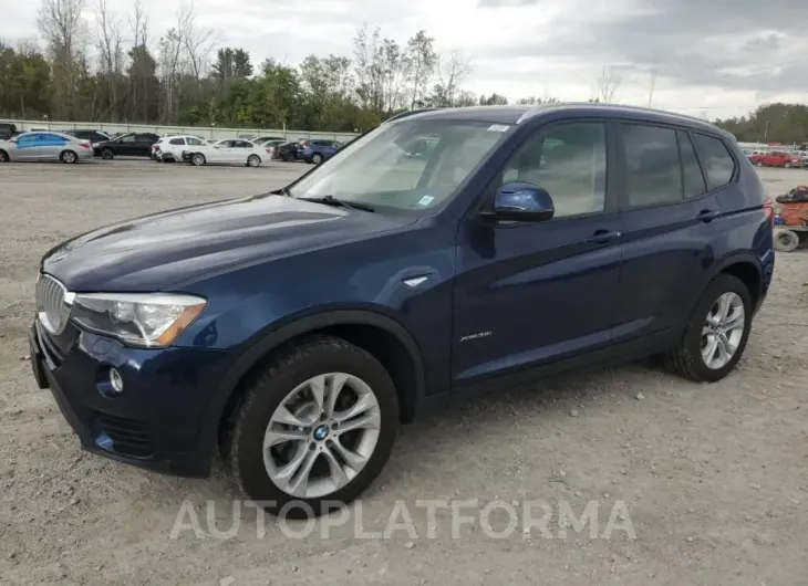 BMW X3 XDRIVE3 2017 vin 5UXWX7C52H0S19641 from auto auction Copart