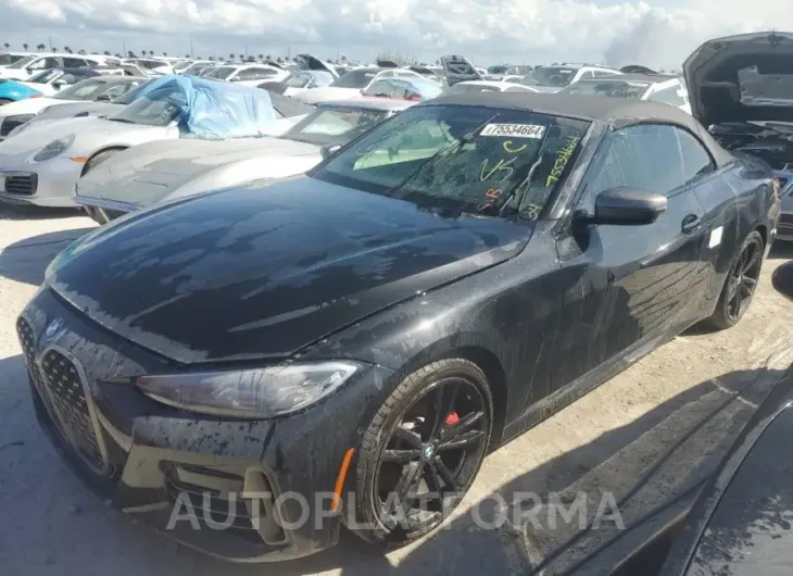 BMW M440I 2021 vin WBA53AT0XMCG99544 from auto auction Copart