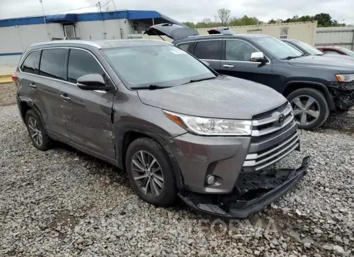 TOYOTA HIGHLANDER 2018 vin 5TDJZRFH5JS537912 from auto auction Copart