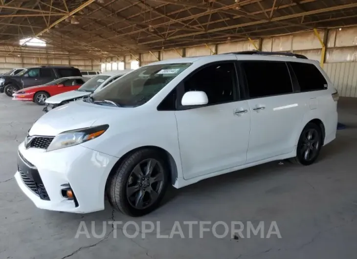 TOYOTA SIENNA SE 2018 vin 5TDXZ3DC2JS924450 from auto auction Copart