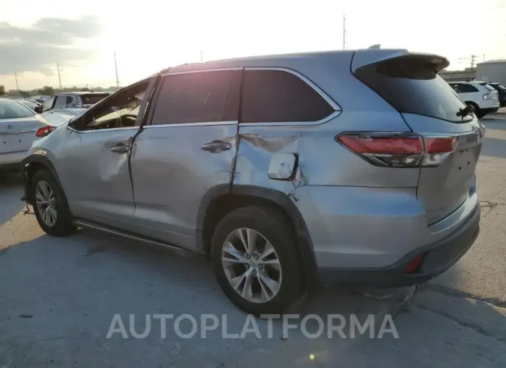 TOYOTA HIGHLANDER 2015 vin 5TDZKRFH1FS080790 from auto auction Copart