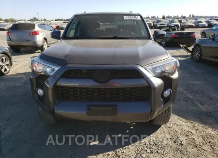 TOYOTA 4RUNNER SR 2018 vin JTEBU5JR5J5492385 from auto auction Copart