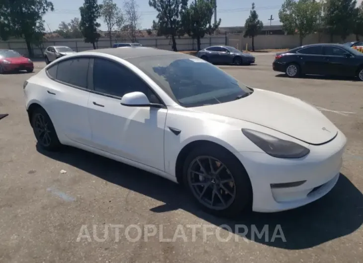 TESLA MODEL 3 2022 vin 5YJ3E1EB3NF211961 from auto auction Copart