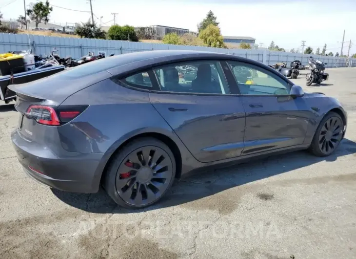 TESLA MODEL 3 2022 vin 5YJ3E1EC8NF240641 from auto auction Copart