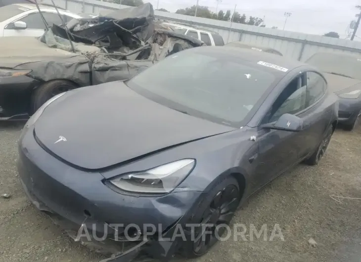 TESLA MODEL 3 2022 vin 5YJ3E1EC8NF240641 from auto auction Copart