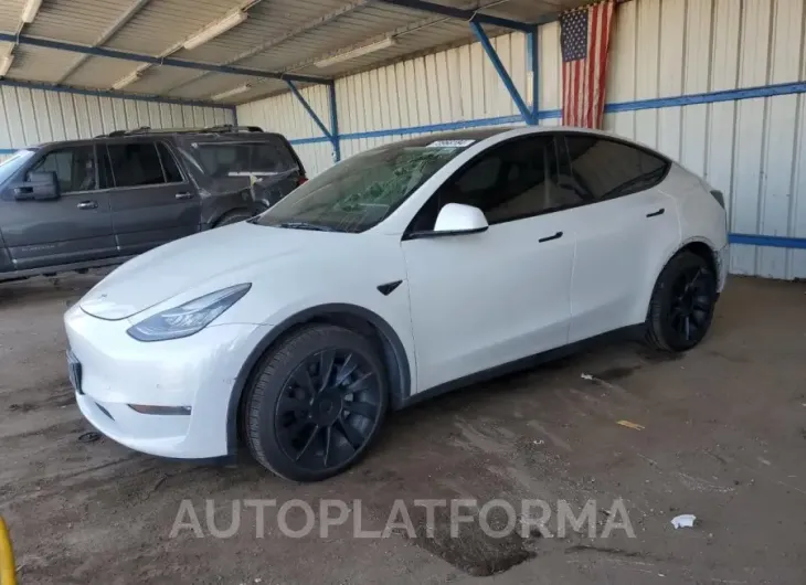 TESLA MODEL Y 2021 vin 5YJYGAEE6MF207315 from auto auction Copart