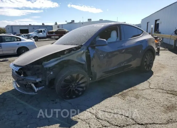 TESLA MODEL Y 2022 vin 7SAYGDEF7NF553856 from auto auction Copart