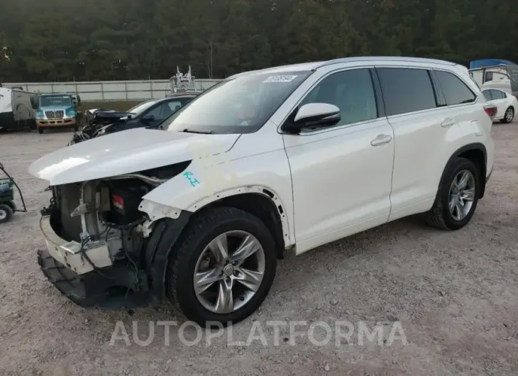 TOYOTA HIGHLANDER 2015 vin 5TDDKRFH6FS109324 from auto auction Copart