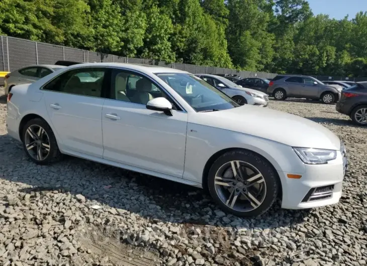 AUDI A4 PREMIUM 2018 vin WAUENAF47JA085127 from auto auction Copart