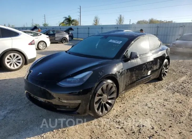 TESLA MODEL 3 2021 vin 5YJ3E1EC7MF049436 from auto auction Copart